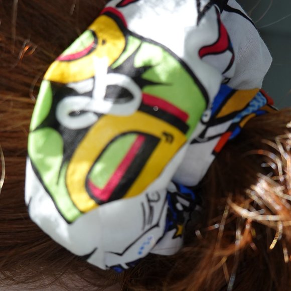 D&G Graffiti Multicolor Fabric Scrunchie (Jumbo) NEW!!! - Picture 5 of 7